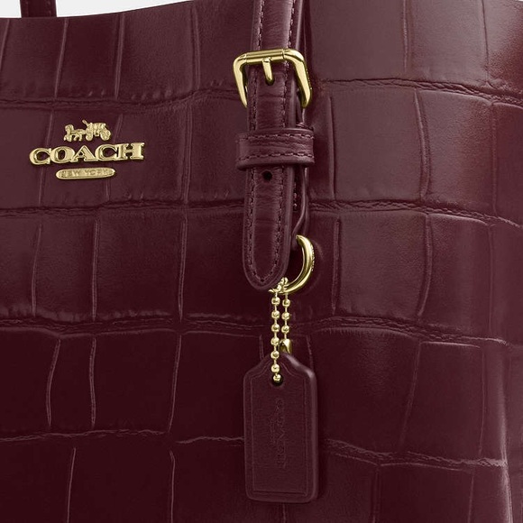 Coach Mollie Tote Bag 25 - Dark Wine - Picture 3 of 13